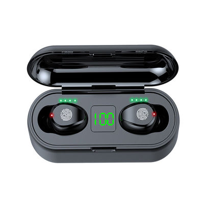 品質  Wholesale Wireless Earphone Comfortable Wearing F9 TWS 5.0 Earphone LED Display Charging Touch Control Radio Earbuds 2000mAh Box Earbuds 工場